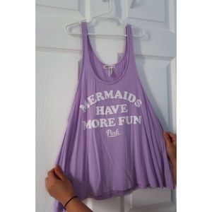 VS PINK Purple Flowy Tank